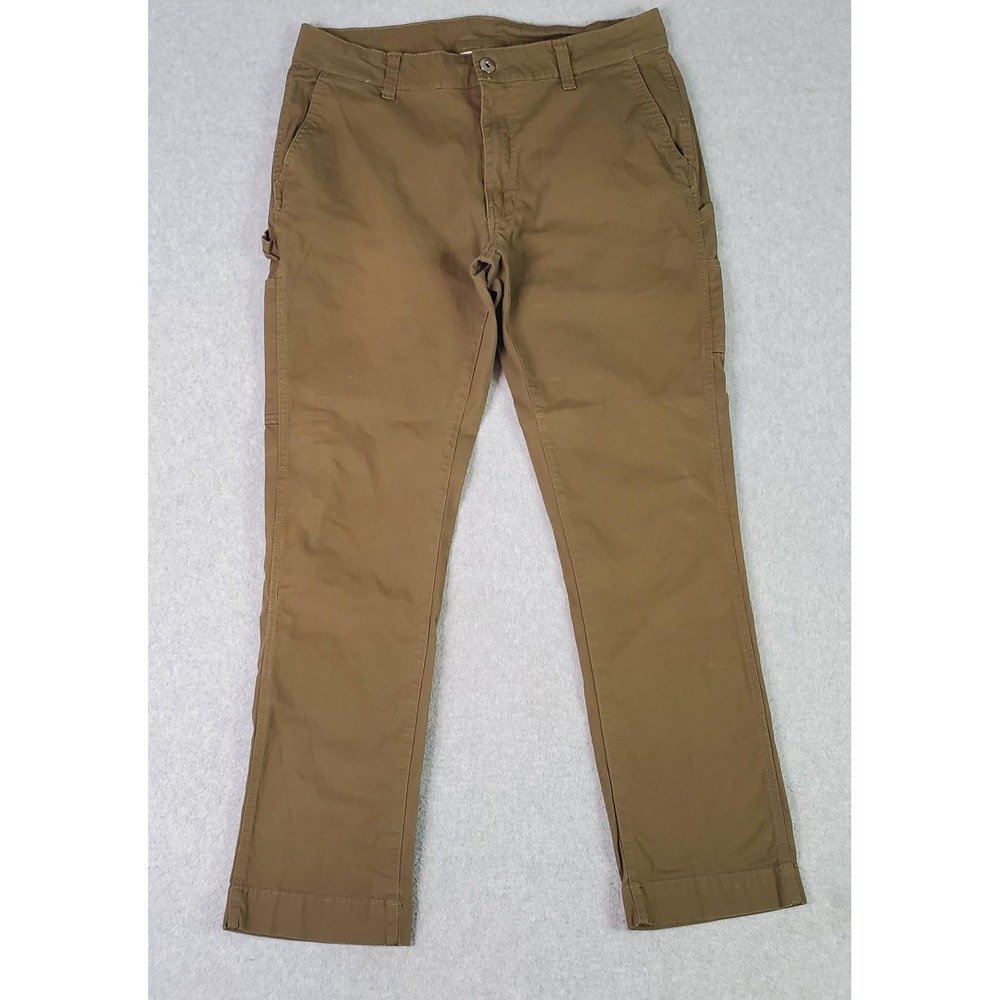 Smith's American Carpenter Pants Tag Sz 36x32 Fits 36X31 Brown Utility Workwear